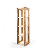 Reclaimed wood shelf rack